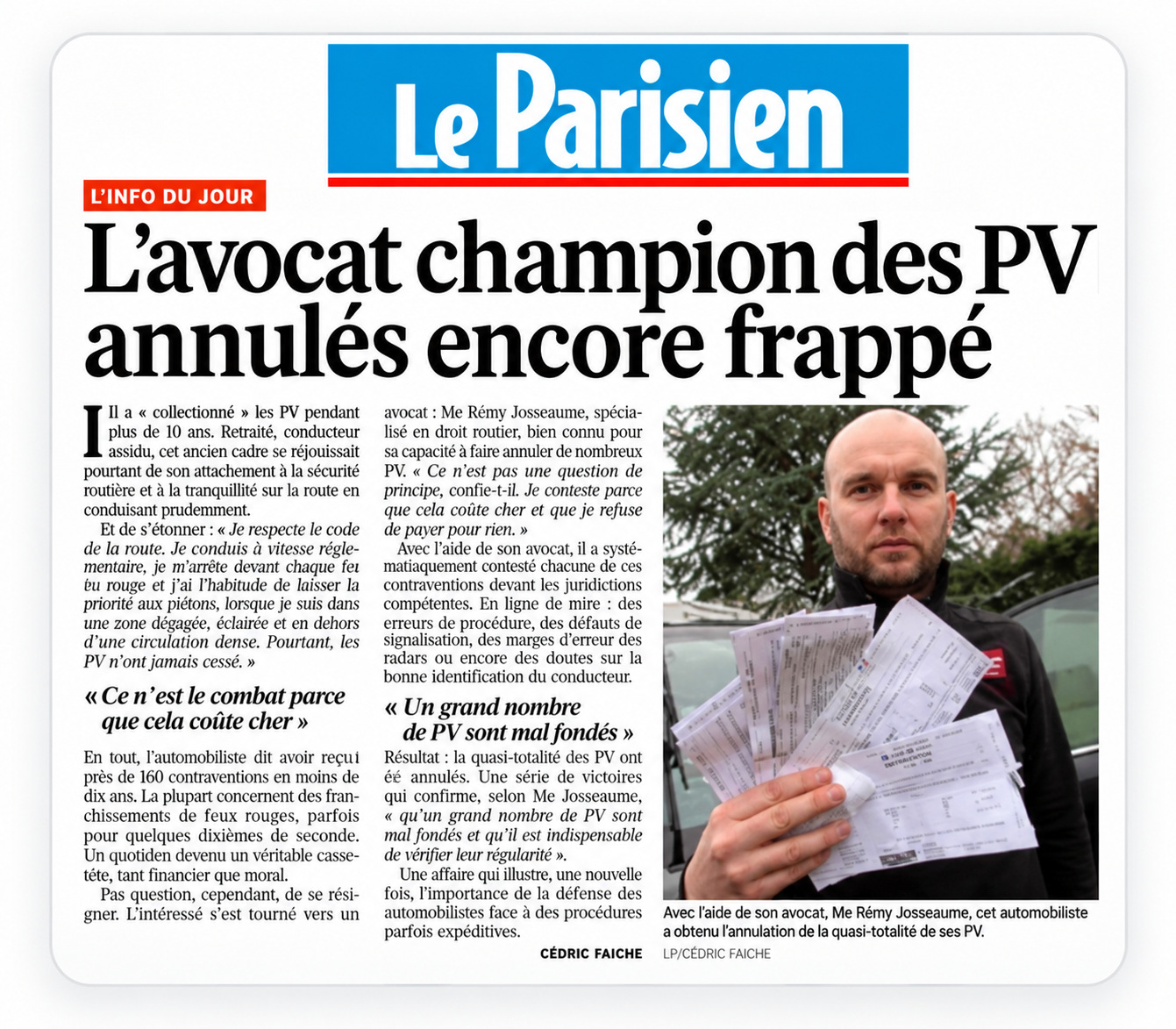 Me R�my Josseaume, avocat en droit routier et permis de conduire, intervention partout en France