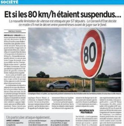 avocat droit routier 80 km/h